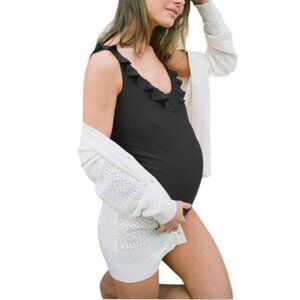 HATCH The Antigua Maillot Swimsuit Black One Piece Maternity